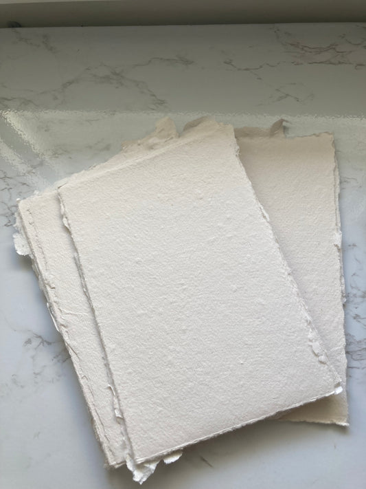 Ivory - Handmade paper craft paper - handmade paper