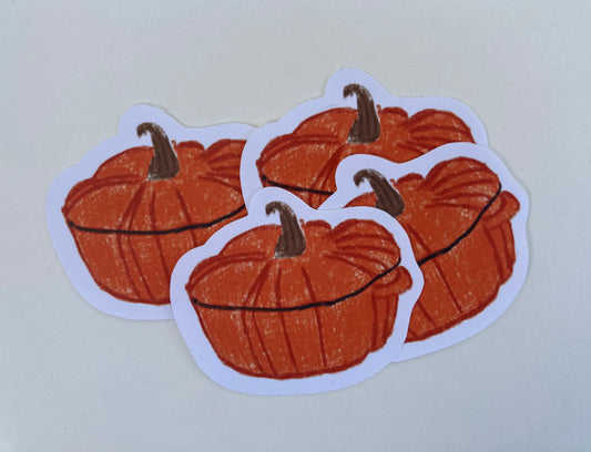 Sticker à l’unité - cocotte citrouille