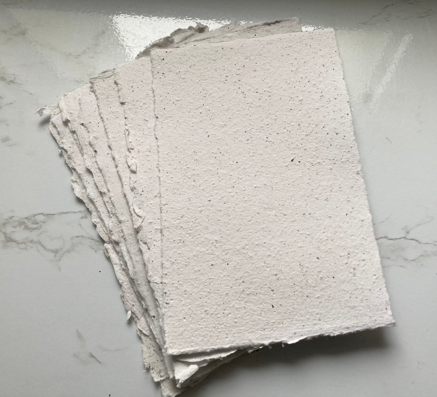 En stock /A6 café Papier artisanal - papier recyclé fait-main