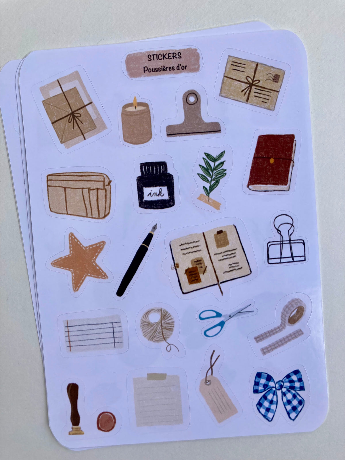 Planche de Stickers - Journaling #ref2026-04
