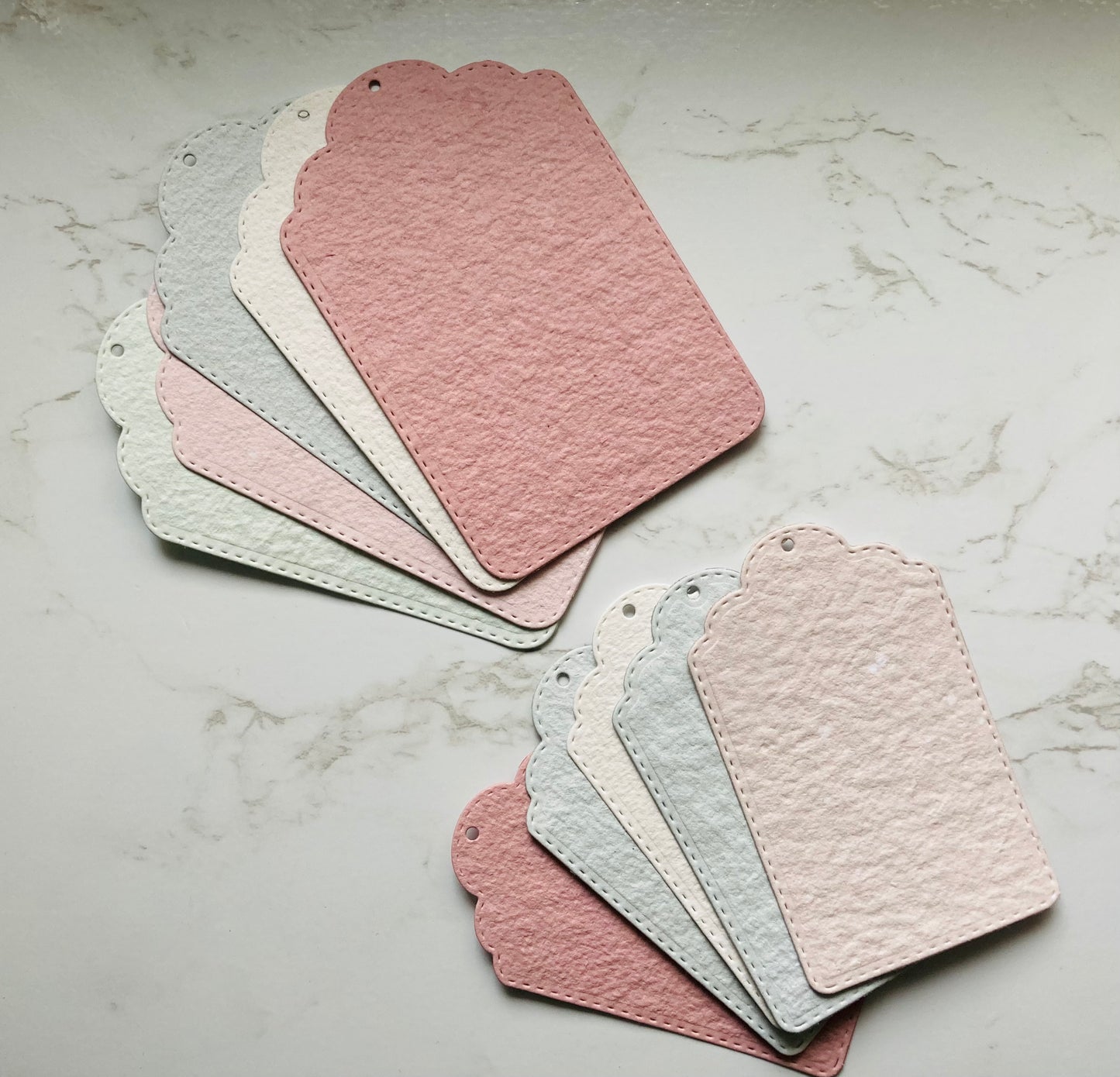 In stock / Pack of 20 labels - handmade paper - handmade paper