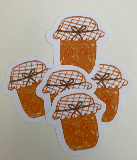Sticker à l’unité - pot de confiture