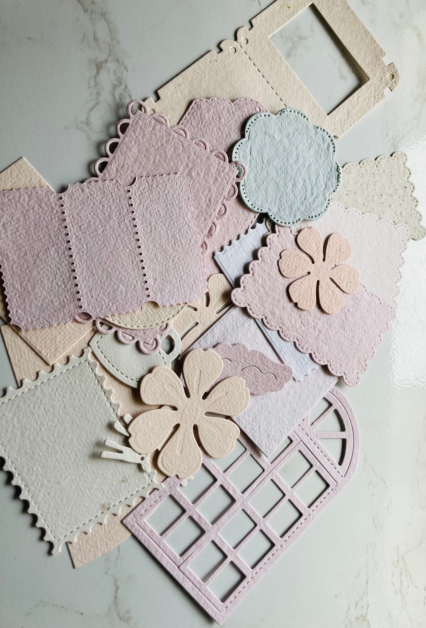 Lot of 10 Sheets - craft paper - handmade paper