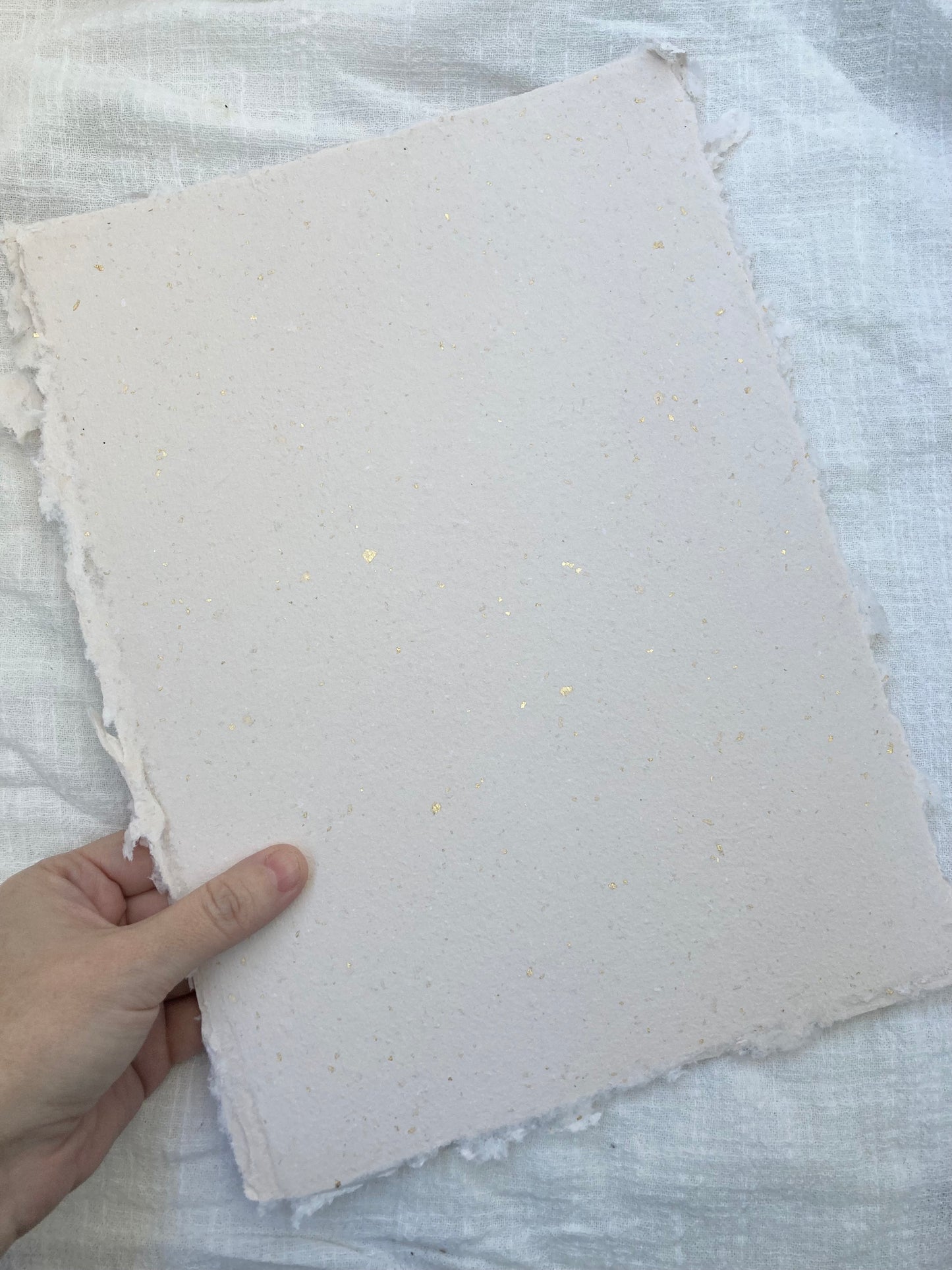 Sable et or - Papier fait-main papier artisanal - handmade paper