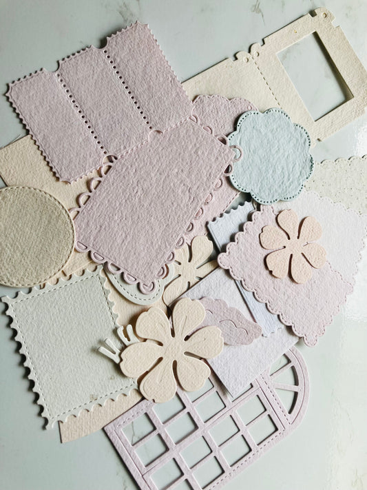 Lot of 10 Sheets - craft paper - handmade paper