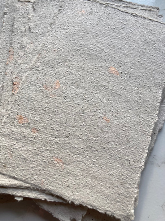 lot de 10 feuilles A6 café rustique rose gold Papier artisanal - papier recyclé fait-main