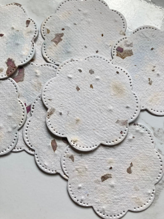 étiquettes à planter - papier ensemencé