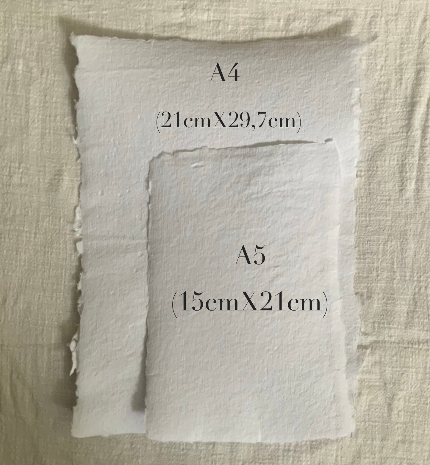 Taupe - Papier fait-main papier artisanal - handmade paper