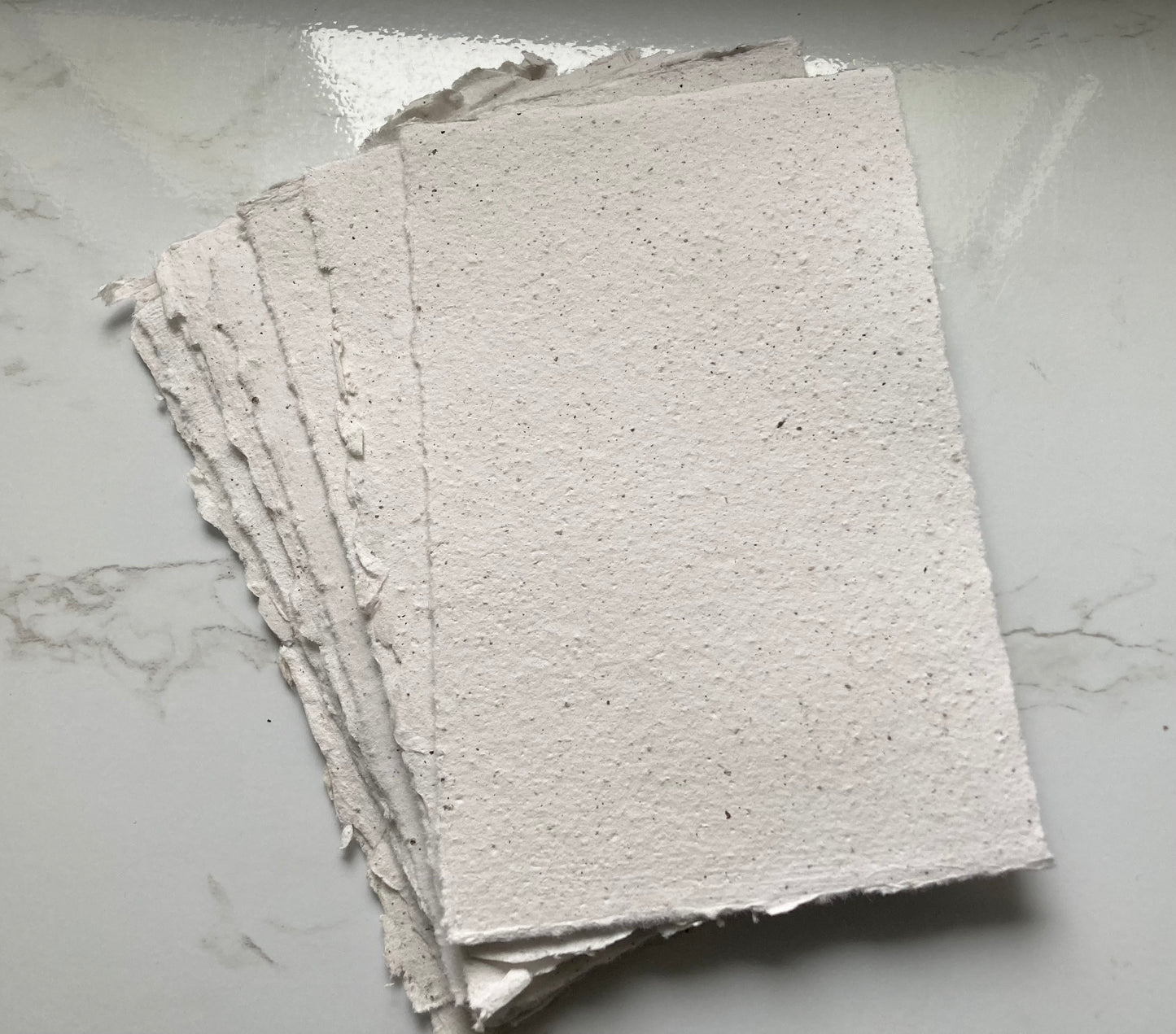 En stock /A6 café Papier artisanal - papier recyclé fait-main