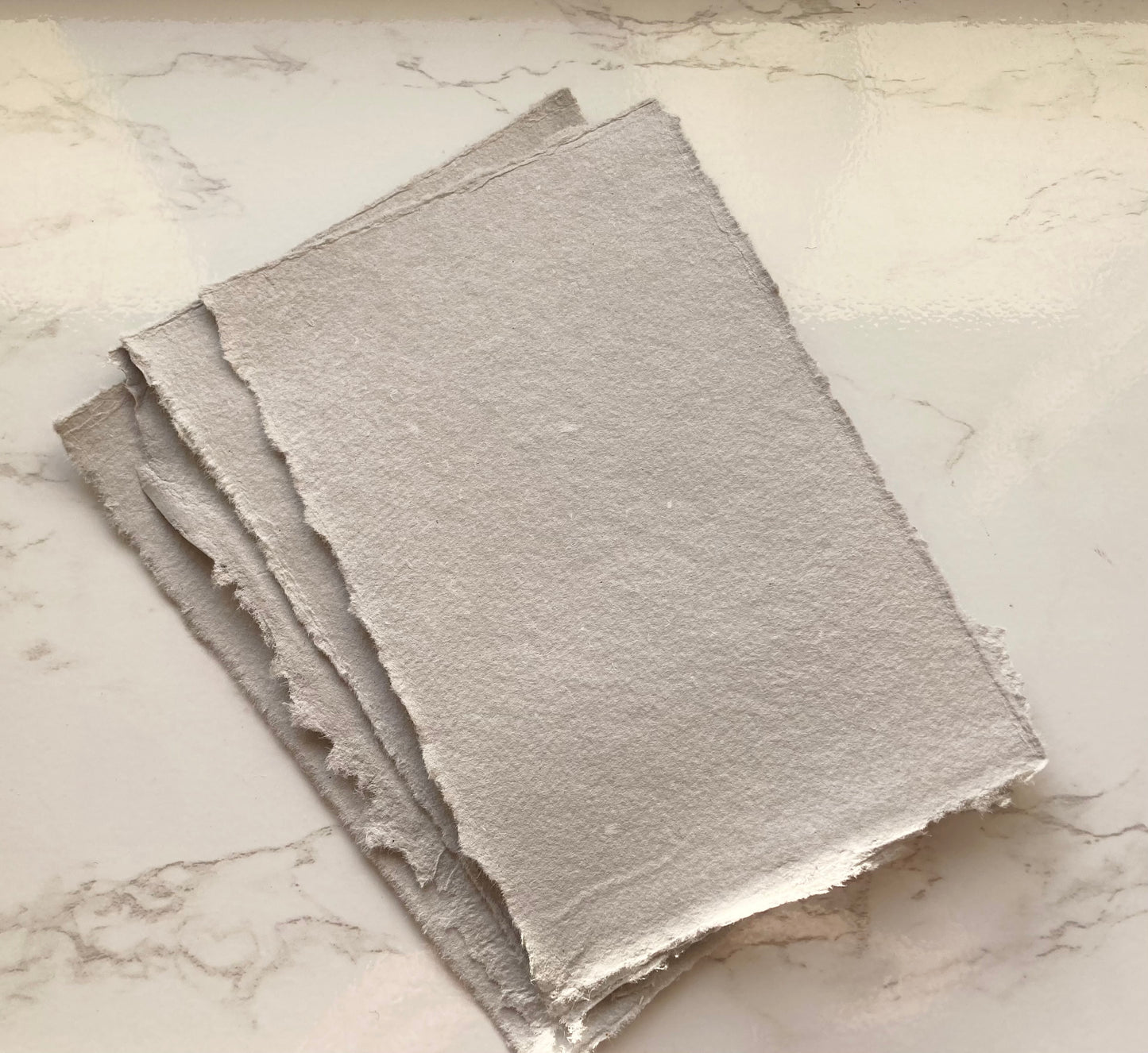 lot de 10 feuilles B6- GRIS - papier artisanal EN STOCK