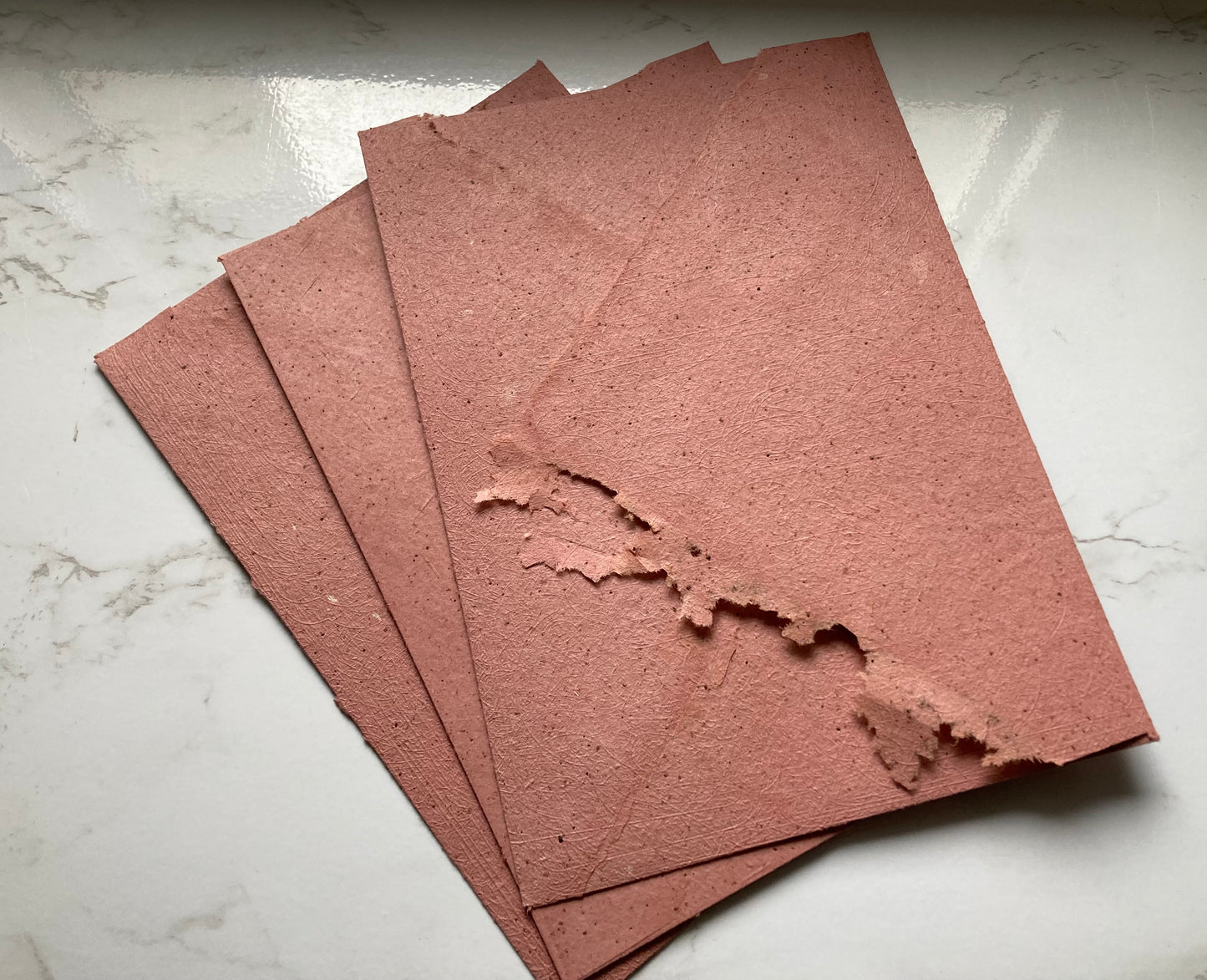 ENVELOPES with flowers C6/ A6 White 250 gsm - Handmade paper craft paper - stationery