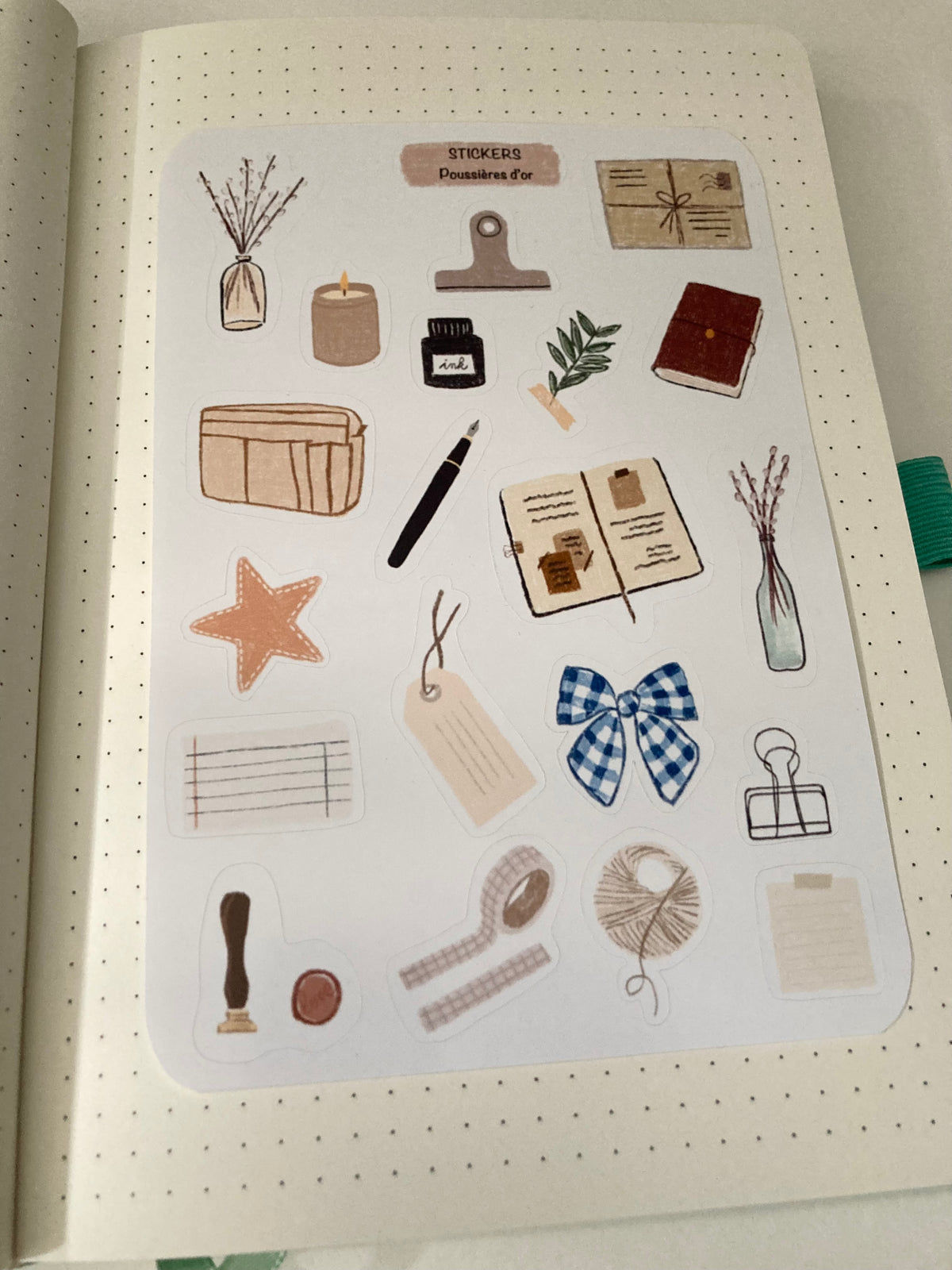 Planche de Stickers - Inspiration journaling - Journaling  #ref2026-02