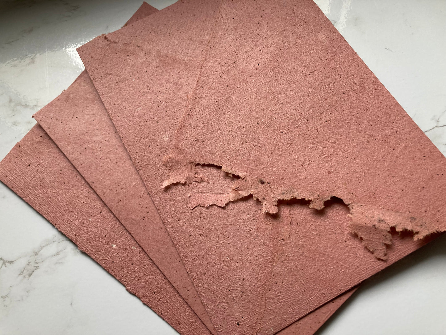 ENVELOPES with flowers C6/ A6 White 250 gsm - Handmade paper craft paper - stationery