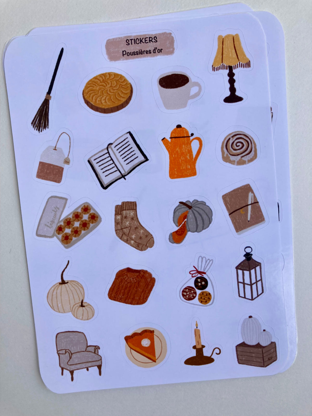 Planche de Stickers - Inspiration automne - Journaling  #ref2026-02