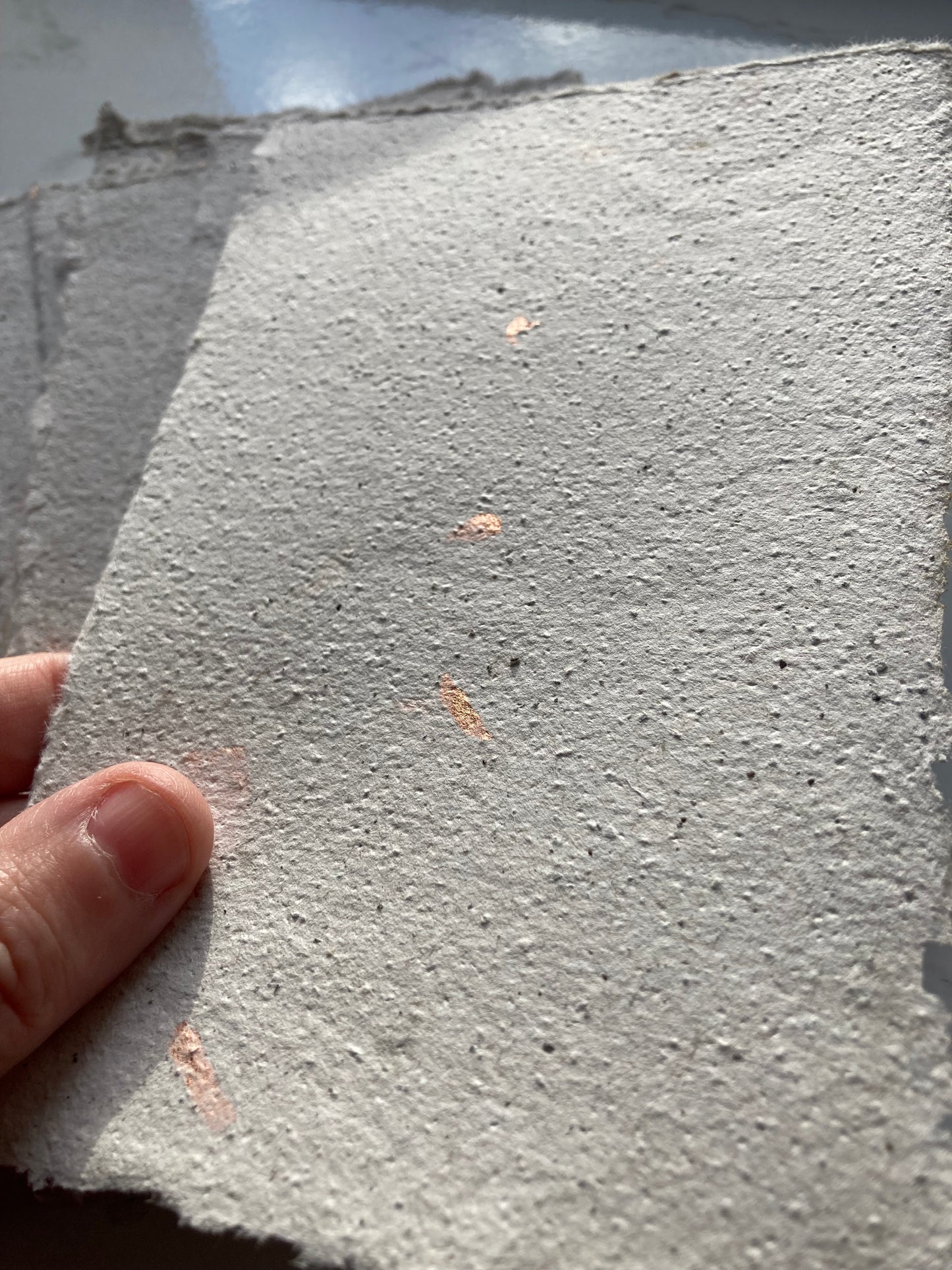 lot de 10 feuilles A6 café rustique rose gold Papier artisanal - papier recyclé fait-main