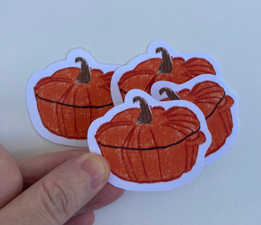 Sticker à l’unité - cocotte citrouille