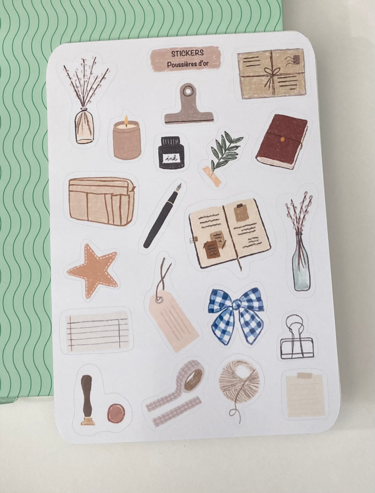 Planche de Stickers - Inspiration journaling - Journaling  #ref2026-02