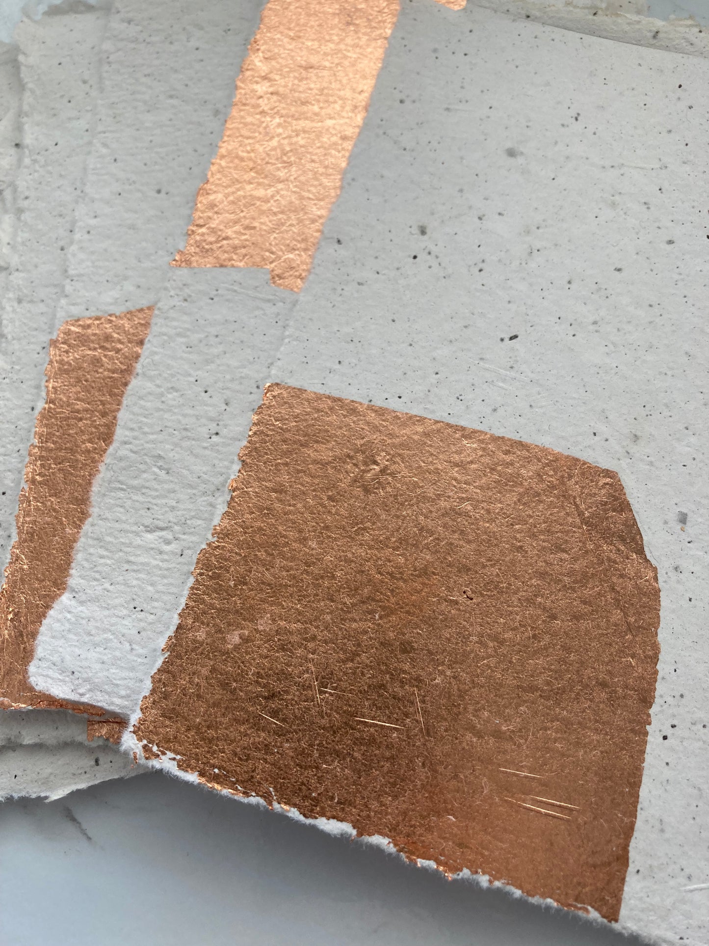 En stock /A6 Rose Gold - Papier artisanal - papier recyclé fait-main