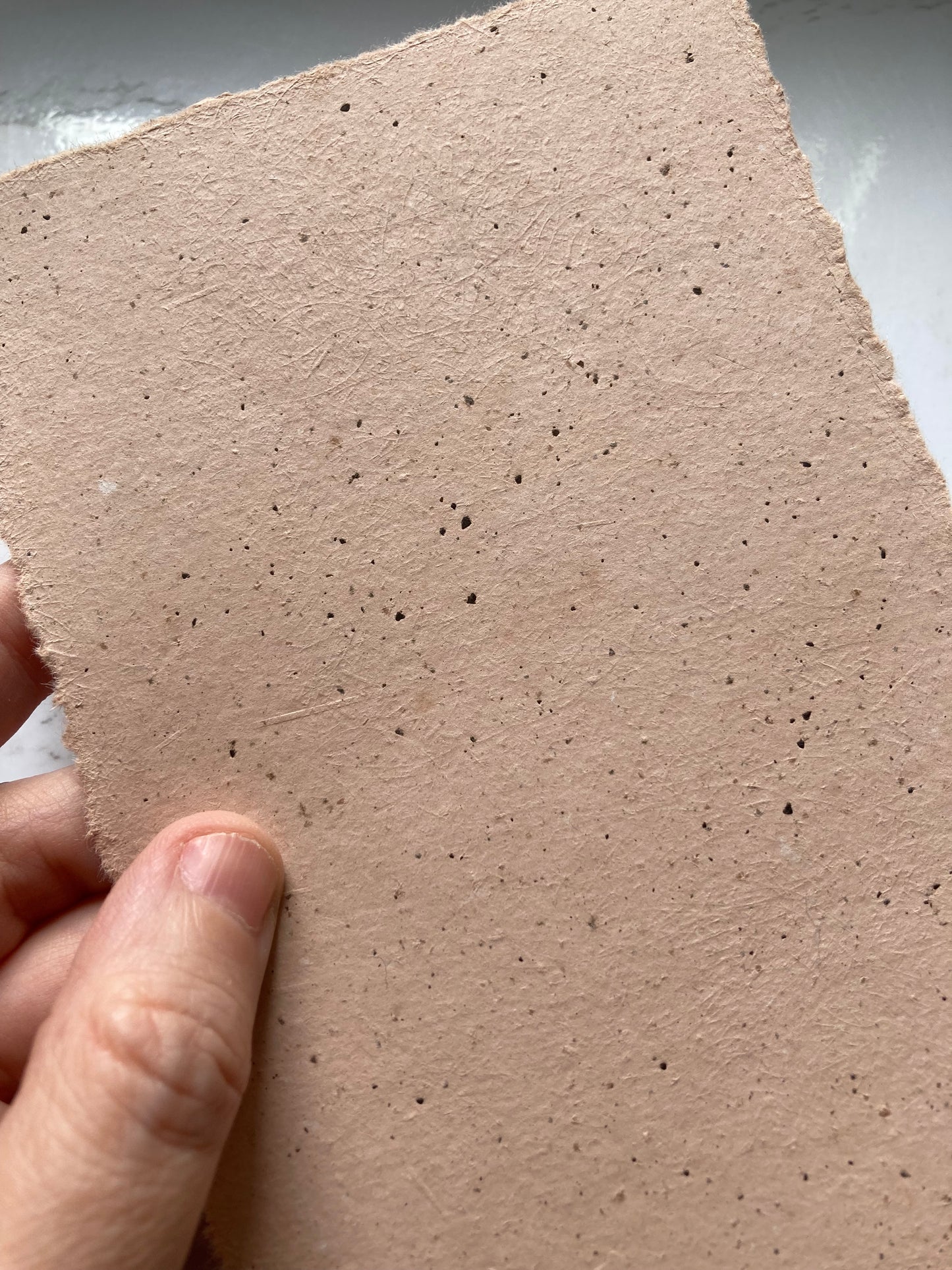 En stock /A5 Noisette Papier artisanal - papier recyclé fait-main