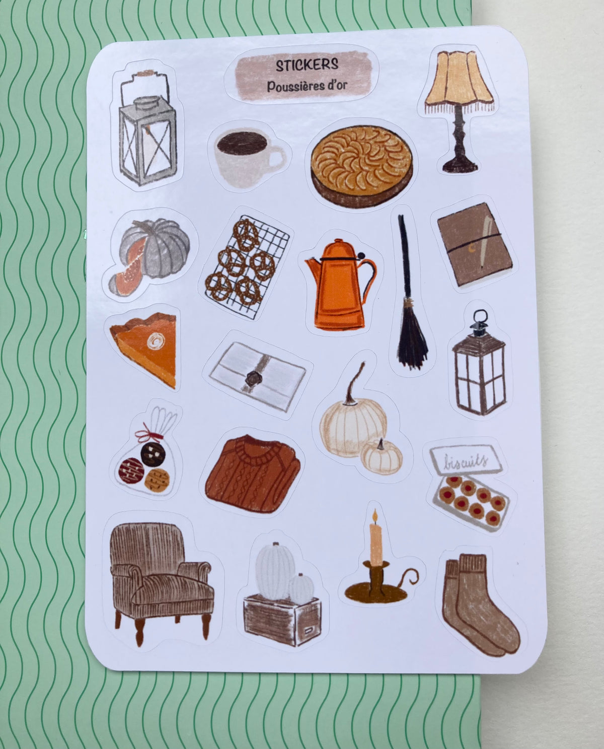 Planche de Stickers - Inspiration automne - Journaling  #ref2026-02