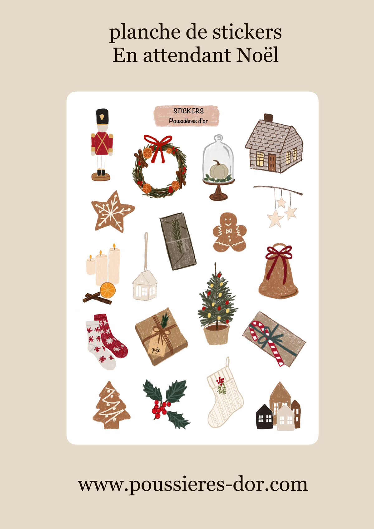 Planche de stickers pour journaling 